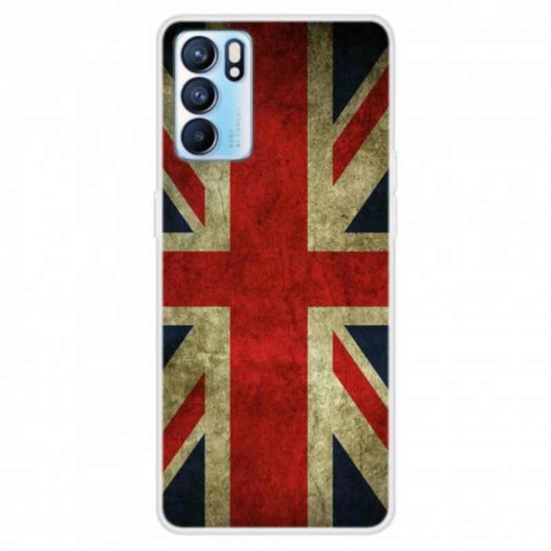 Hoesje Oppo Reno 6 5g Engelse Vlag