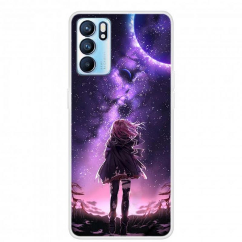 Hoesje Oppo Reno 6 5g Magische Volle Maan