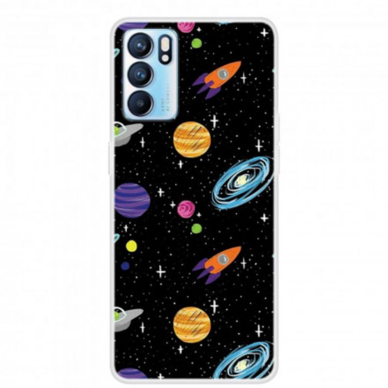 Hoesje Oppo Reno 6 5g Planeet Galaxy