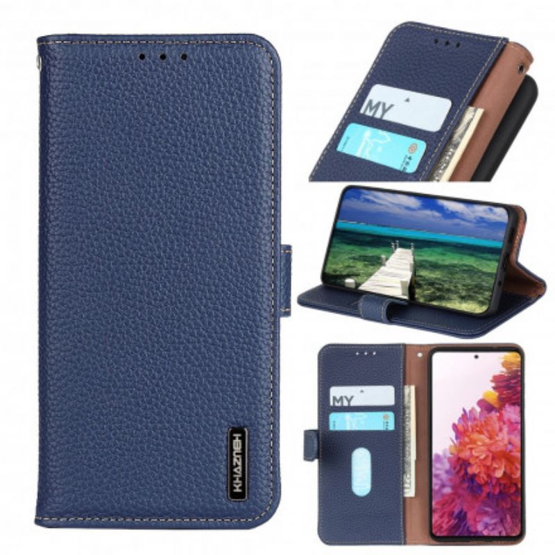 Leren Hoesje Oppo Reno 6 5g Litchi Khazneh Leer Bescherming Hoesje