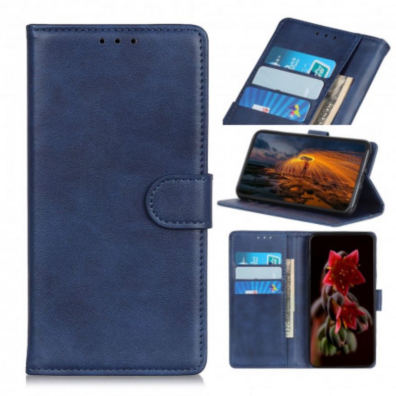 Leren Hoesje Oppo Reno 6 5g Retro Mat Leereffect