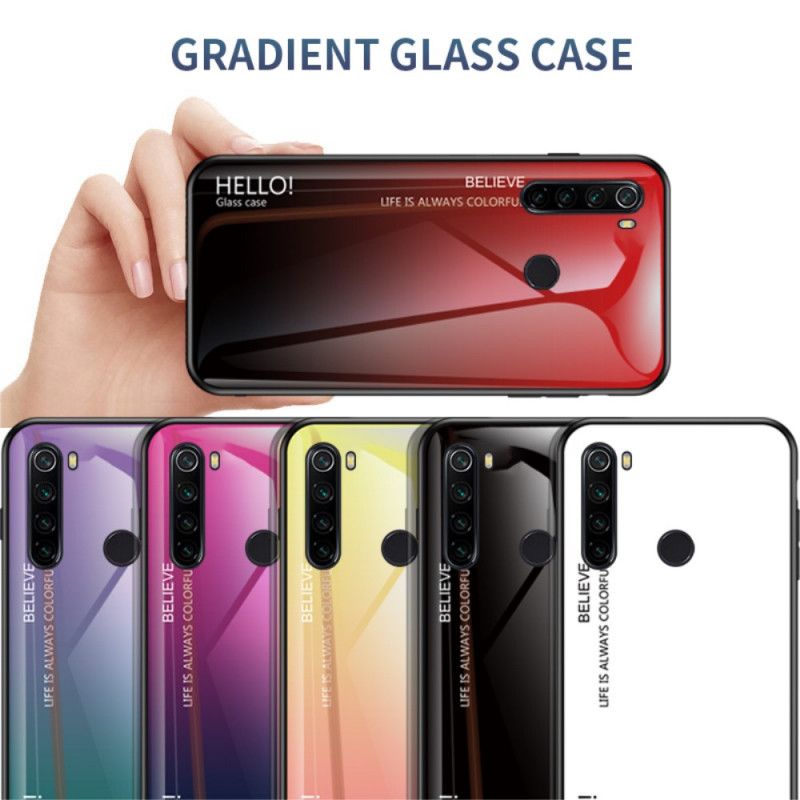 Case Hoesje Xiaomi Redmi Note 8T Wit Zwart Telefoonhoesje Hallo Gehard Glas