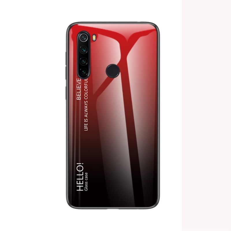 Case Hoesje Xiaomi Redmi Note 8T Wit Zwart Telefoonhoesje Hallo Gehard Glas