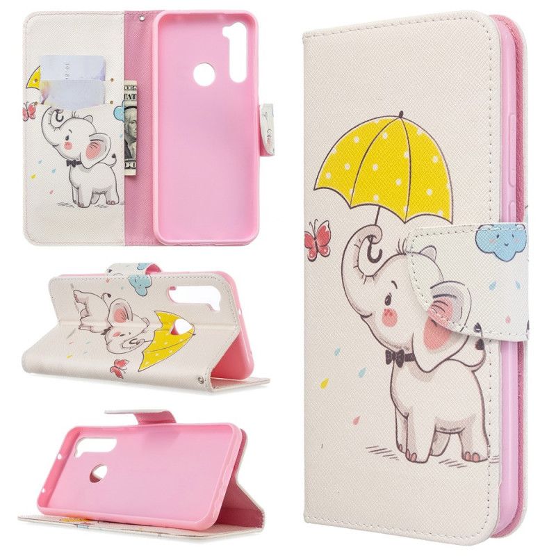 Cover Folio-hoesje Xiaomi Redmi Note 8T Telefoonhoesje Babyolifant