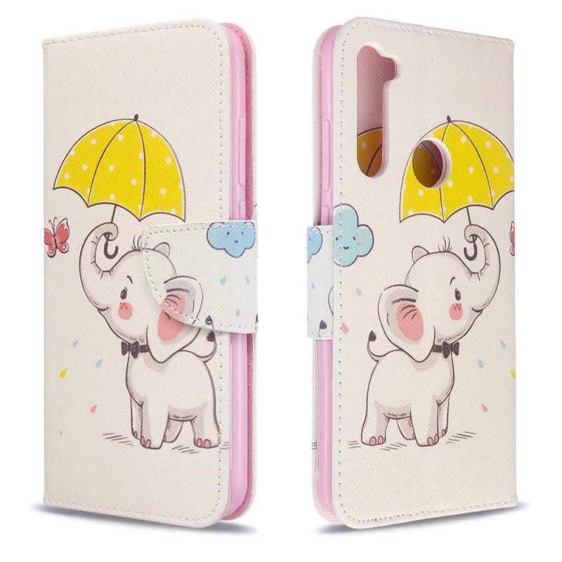 Cover Folio-hoesje Xiaomi Redmi Note 8T Telefoonhoesje Babyolifant