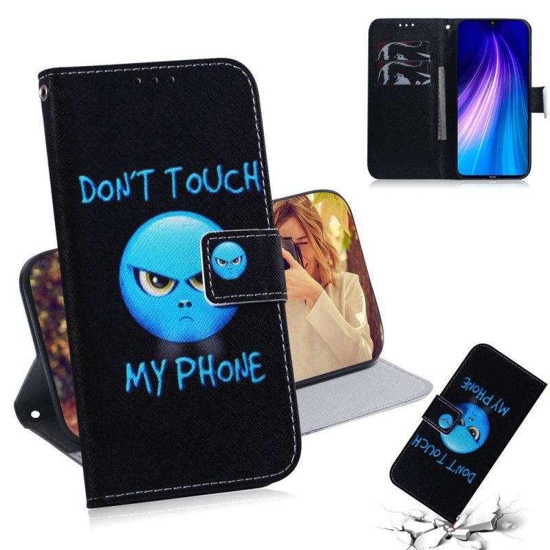 Cover Folio-hoesje Xiaomi Redmi Note 8T Telefoonhoesje Emoji-Telefoon