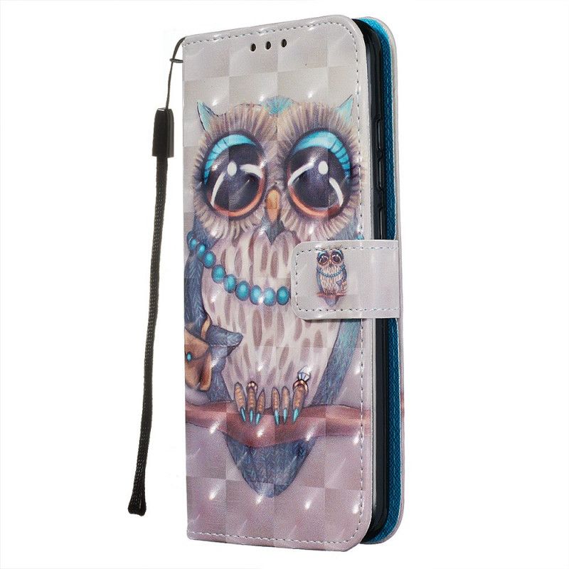 Cover Folio-hoesje Xiaomi Redmi Note 8T Telefoonhoesje Mevrouw Uil