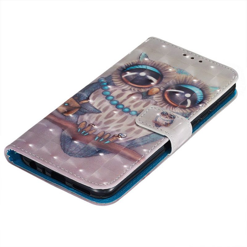 Cover Folio-hoesje Xiaomi Redmi Note 8T Telefoonhoesje Mevrouw Uil