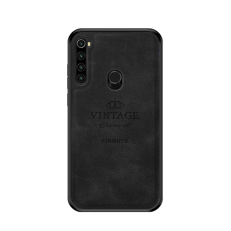 Cover Hoesje Xiaomi Redmi Note 8T Grijs Zwart Telefoonhoesje Eervolle Vintage Pinwuyo