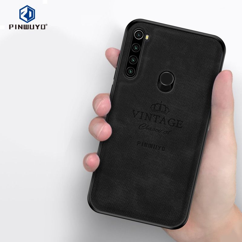 Cover Hoesje Xiaomi Redmi Note 8T Grijs Zwart Telefoonhoesje Eervolle Vintage Pinwuyo