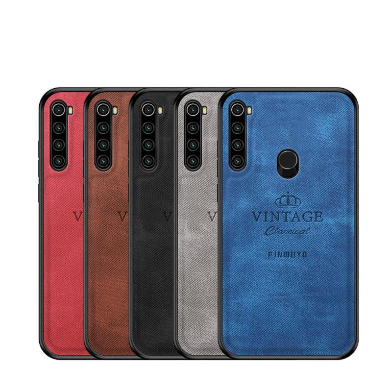 Cover Hoesje Xiaomi Redmi Note 8T Grijs Zwart Telefoonhoesje Eervolle Vintage Pinwuyo