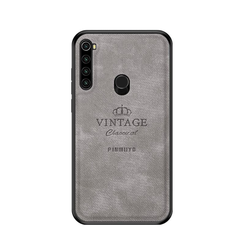 Cover Hoesje Xiaomi Redmi Note 8T Grijs Zwart Telefoonhoesje Eervolle Vintage Pinwuyo