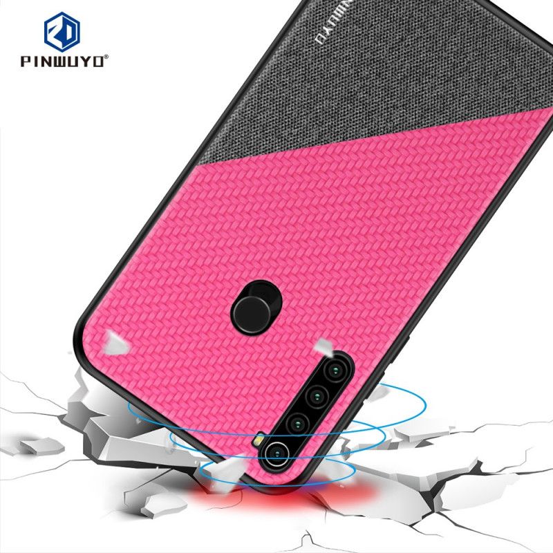 Cover Hoesje Xiaomi Redmi Note 8T Magenta Zwart Telefoonhoesje Pinwuyo Eer-Serie