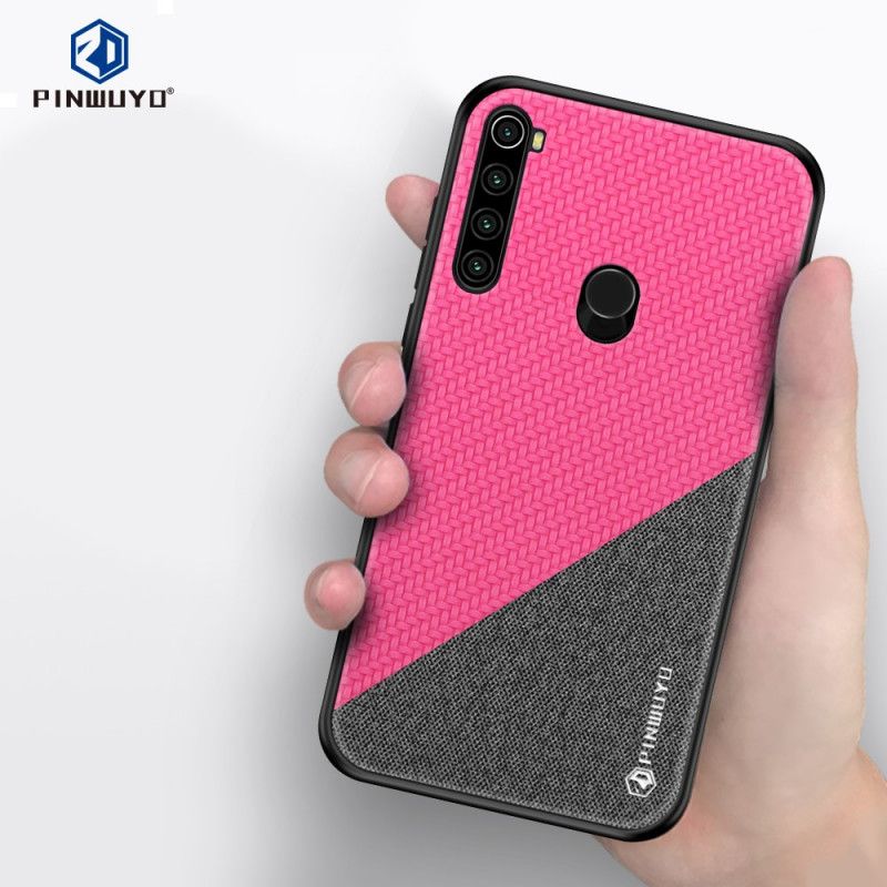 Cover Hoesje Xiaomi Redmi Note 8T Magenta Zwart Telefoonhoesje Pinwuyo Eer-Serie