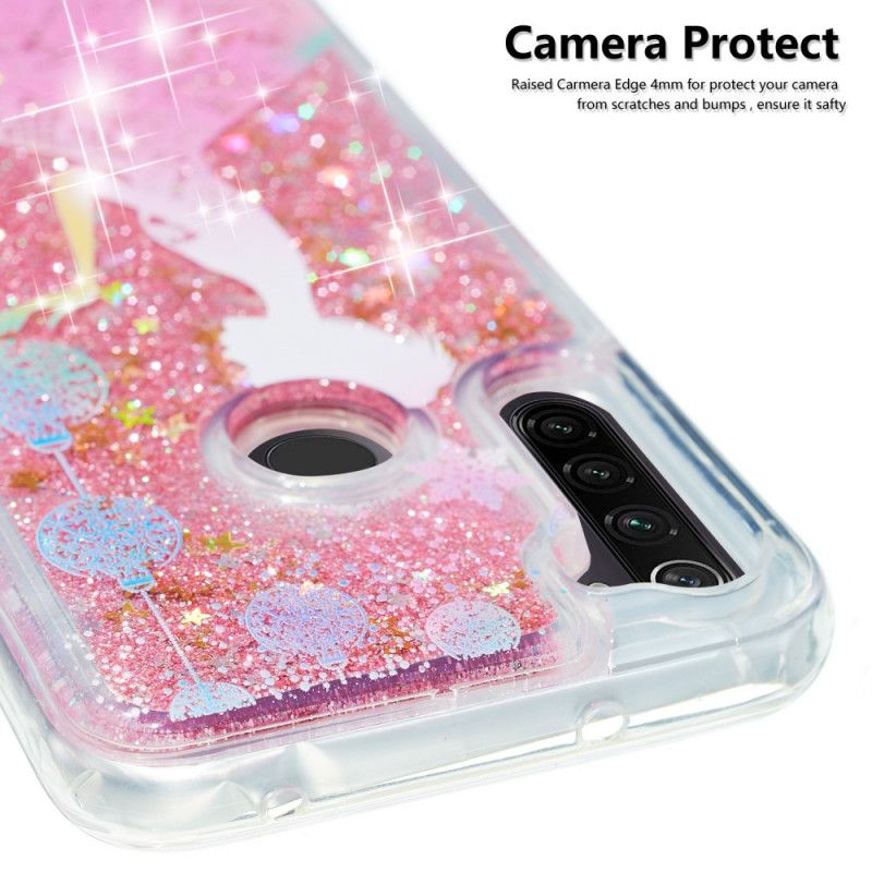 Cover Hoesje Xiaomi Redmi Note 8T Telefoonhoesje Vrouw Glitter