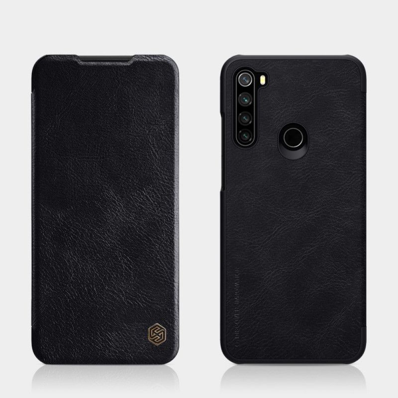 Folio-hoesje voor Xiaomi Redmi Note 8T Zwart Nillkin Qin-Reeks