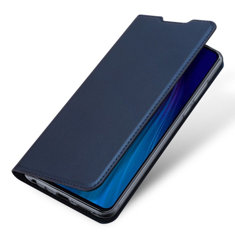 Folio-hoesje Xiaomi Redmi Note 8T Marineblauw Zwart Pro Dux Ducis Huid