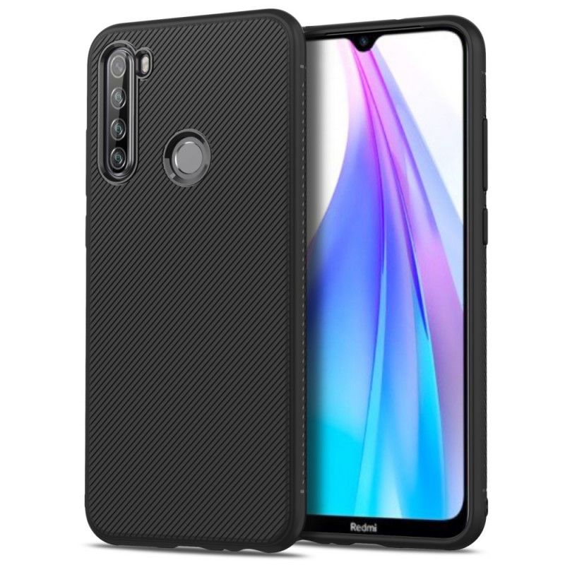 Hoesje Xiaomi Redmi Note 8T Donkerblauw Zwart Twill Uit De Jazzserie