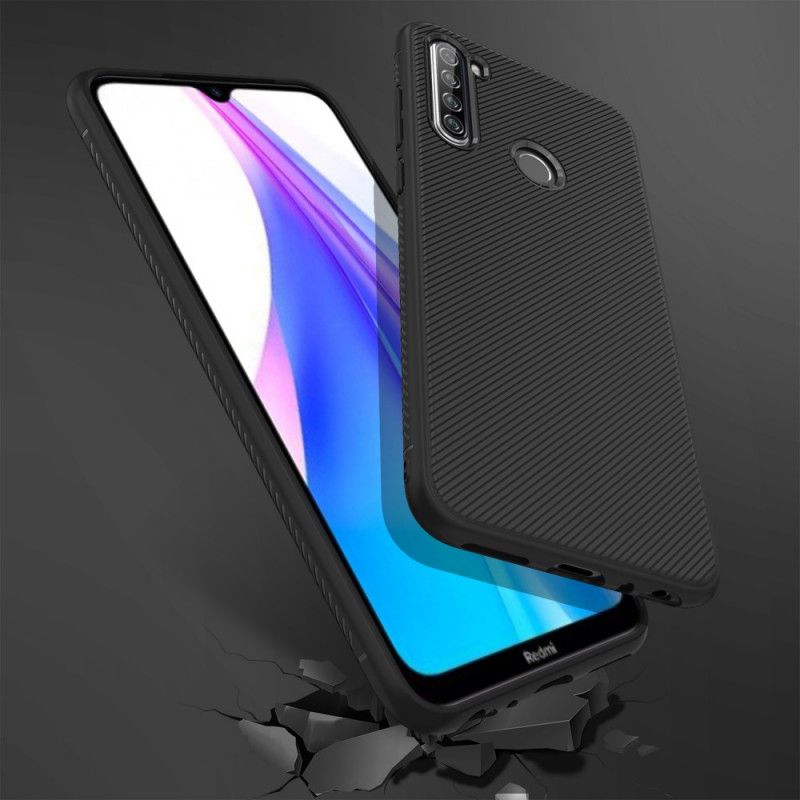 Hoesje Xiaomi Redmi Note 8T Donkerblauw Zwart Twill Uit De Jazzserie