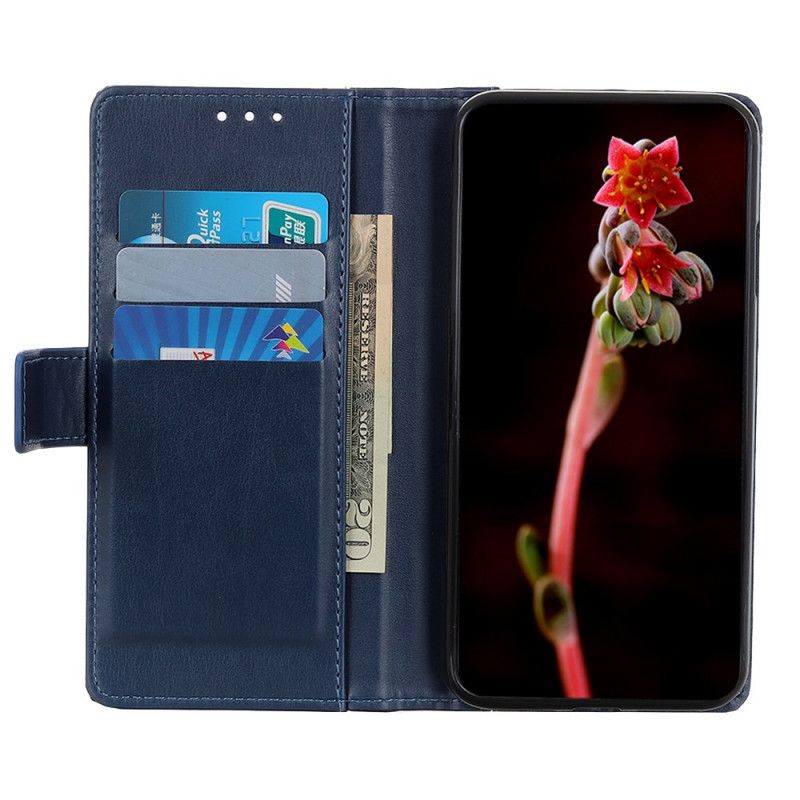 Leren Hoesje voor Xiaomi Redmi Note 8T Zwart Splitleder Stijl