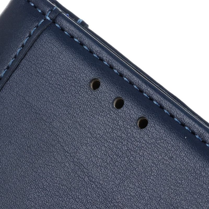 Leren Hoesje voor Xiaomi Redmi Note 8T Zwart Splitleder Stijl