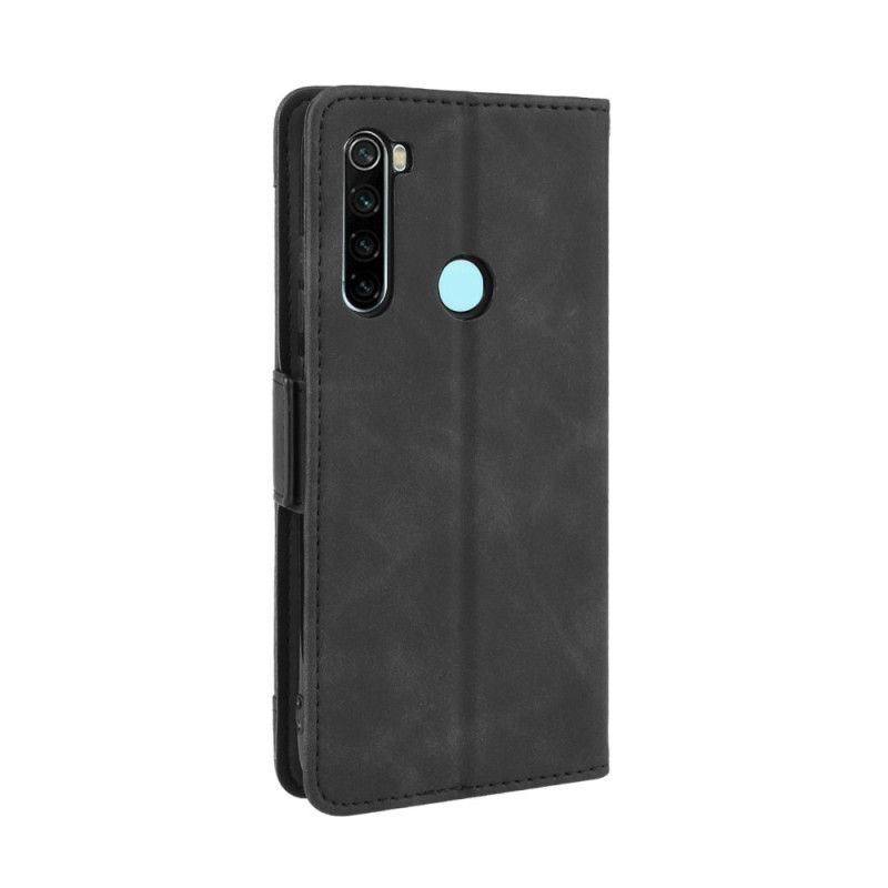 Leren Hoesje Xiaomi Redmi Note 8T Rood Zwart Eersteklas Multikaart