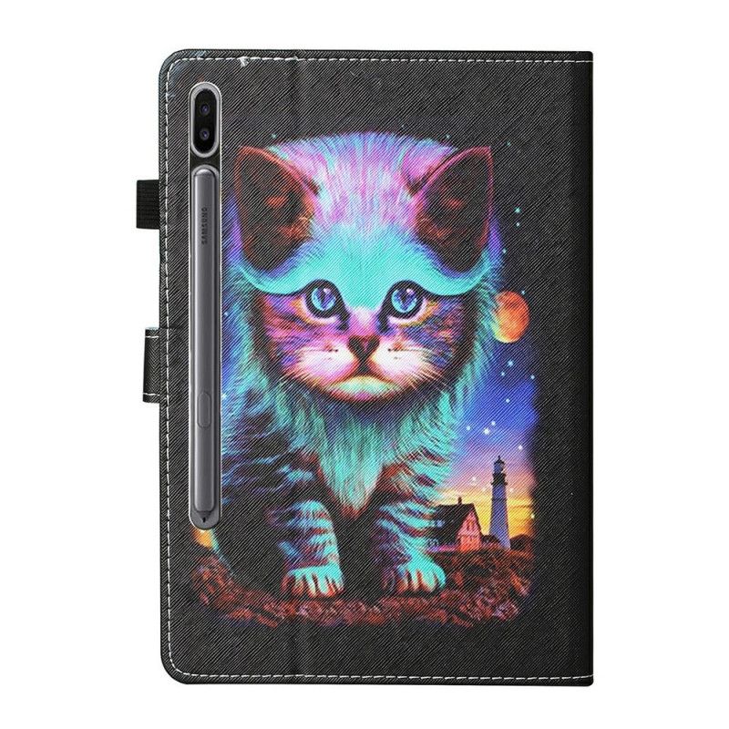 Bescherming Hoesje Samsung Galaxy Tab S7 Telefoonhoesje Elektrische Cat