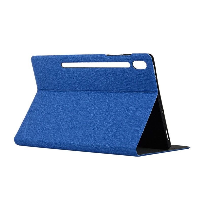 Case Samsung Galaxy Tab S7 Grijs Zwart Telefoonhoesje Enkay Stof