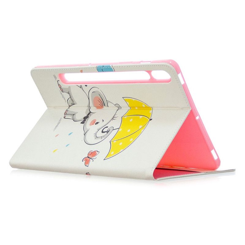 Case Samsung Galaxy Tab S7 Telefoonhoesje Patroon Met Olifantenprint