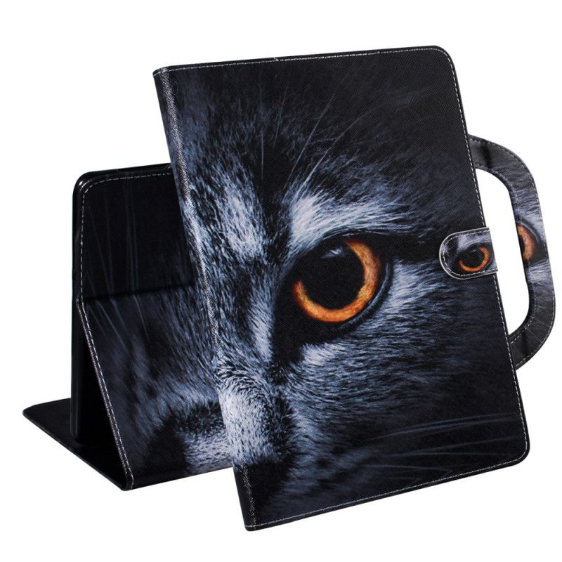 Cover Folio-hoesje Samsung Galaxy Tab S7 Telefoonhoesje Kat Met Handvat