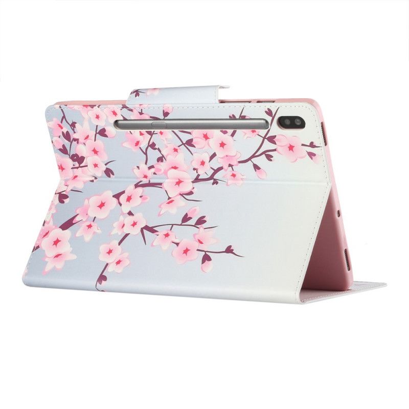 Cover Folio-hoesje Samsung Galaxy Tab S7 Telefoonhoesje Sakura