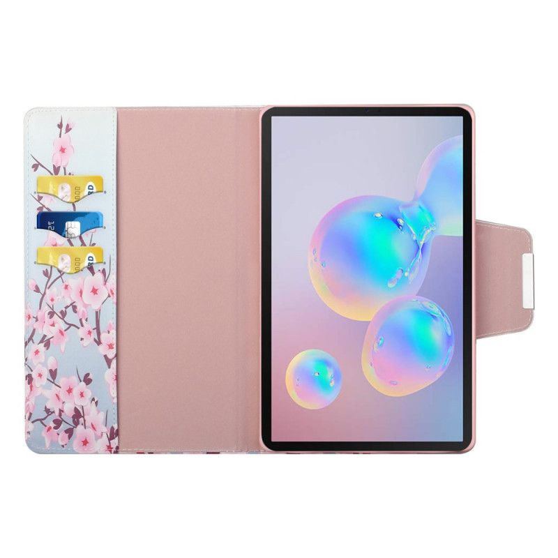 Cover Folio-hoesje Samsung Galaxy Tab S7 Telefoonhoesje Sakura