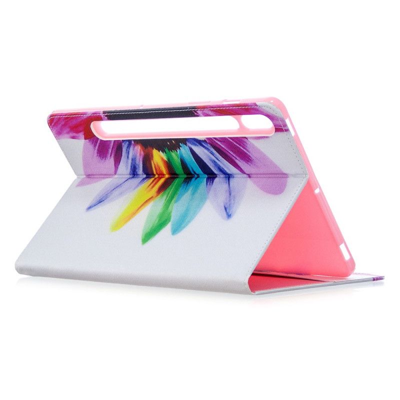 Cover Samsung Galaxy Tab S7 Aquarelbloem