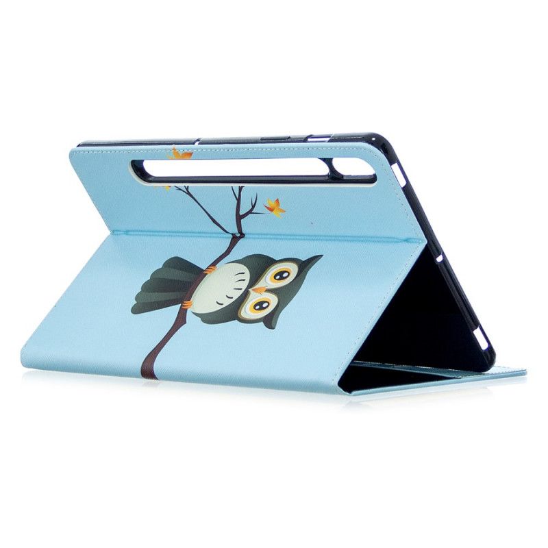 Cover Samsung Galaxy Tab S7 Telefoonhoesje Uil Op De Tak