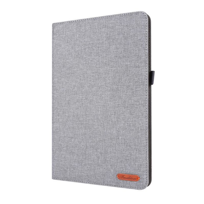 Cover voor Samsung Galaxy Tab S7 Grijs Zwart Premium Stof