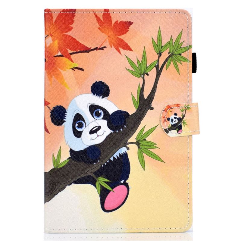 Flip Case Leren Samsung Galaxy Tab S7 Schattige Panda