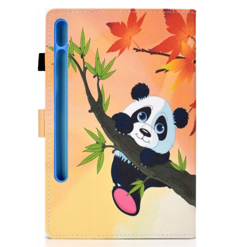 Flip Case Leren Samsung Galaxy Tab S7 Schattige Panda