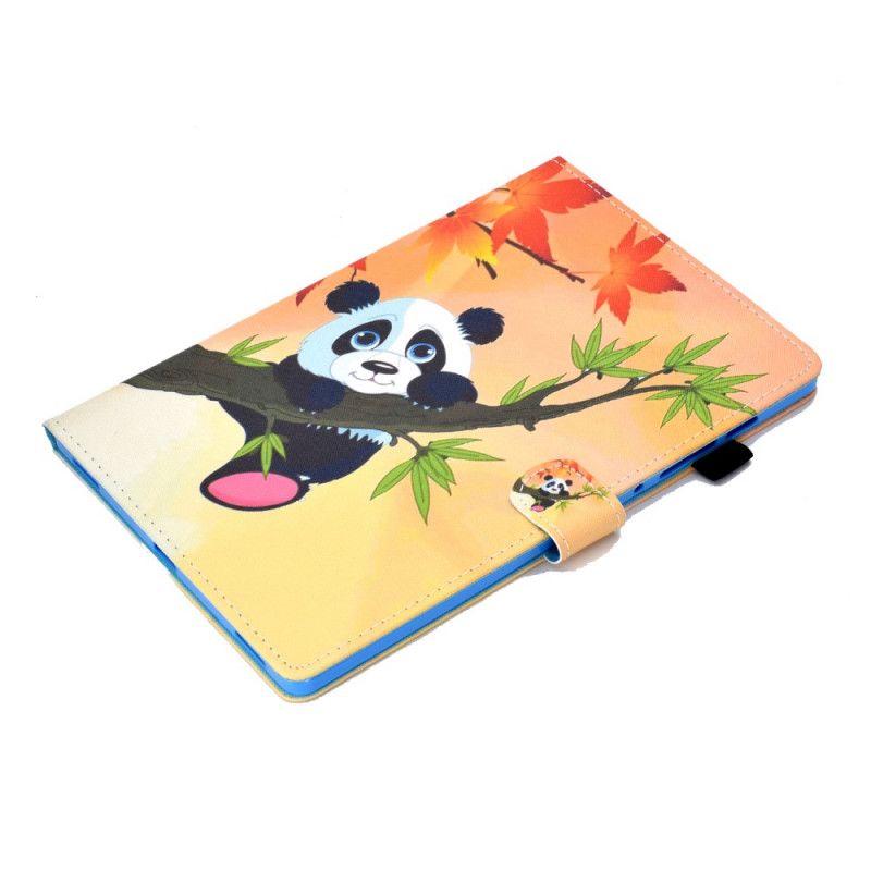 Flip Case Leren Samsung Galaxy Tab S7 Schattige Panda