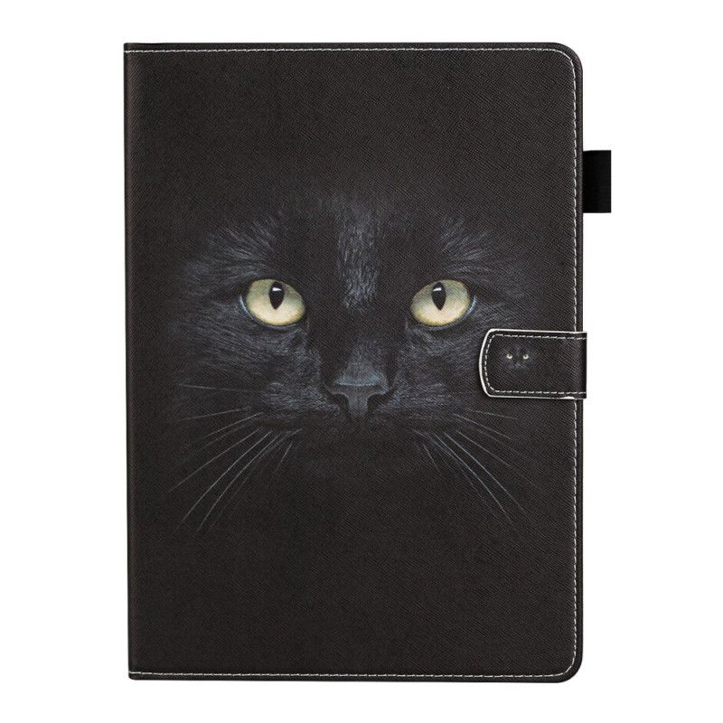 Flip Case Leren Samsung Galaxy Tab S7 Zwarte Kat