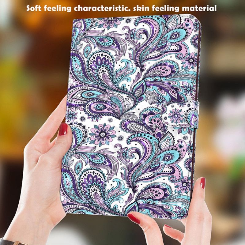 Kunstlederen Omslag Samsung Galaxy Tab S7 Paisley Patroon