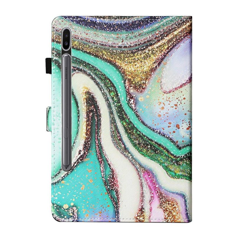 Leren Hoesje voor Samsung Galaxy Tab S7 Artistiek