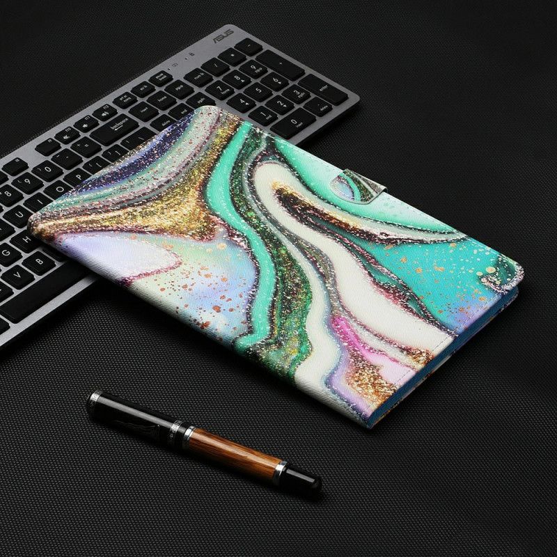 Leren Hoesje voor Samsung Galaxy Tab S7 Artistiek