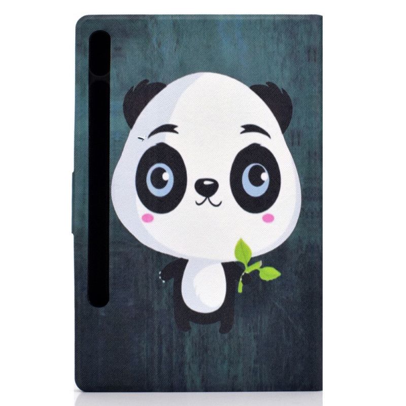 Leren Hoesje voor Samsung Galaxy Tab S7 Babypanda