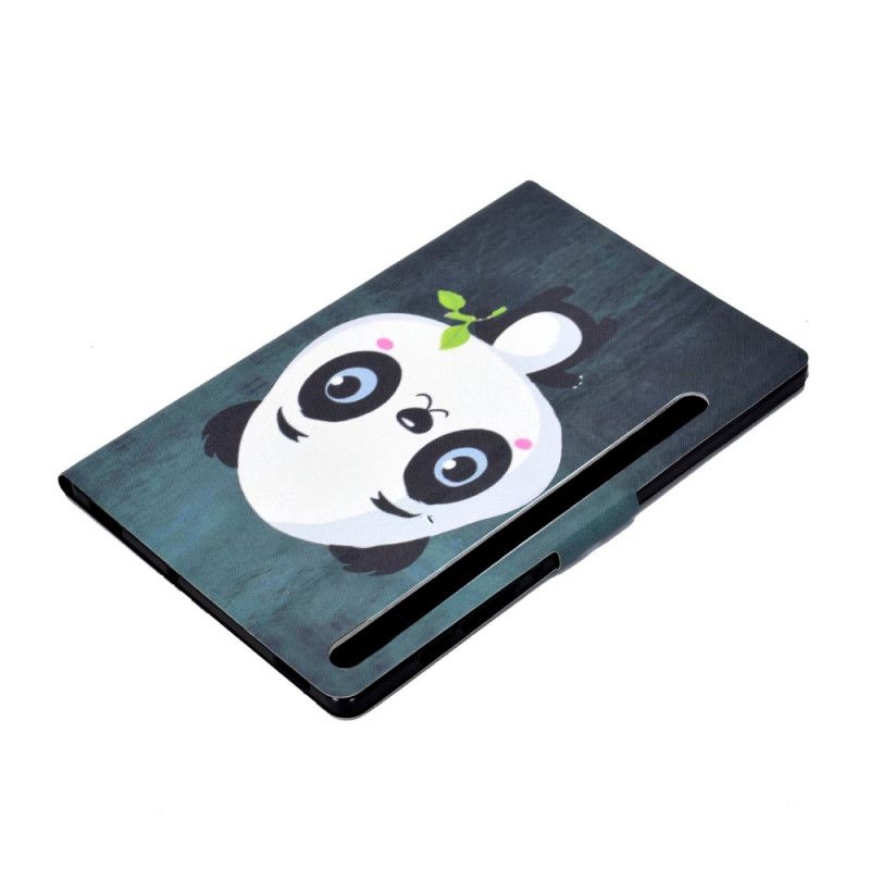 Leren Hoesje voor Samsung Galaxy Tab S7 Babypanda