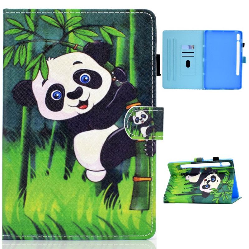 Leren Hoesje voor Samsung Galaxy Tab S7 Panda