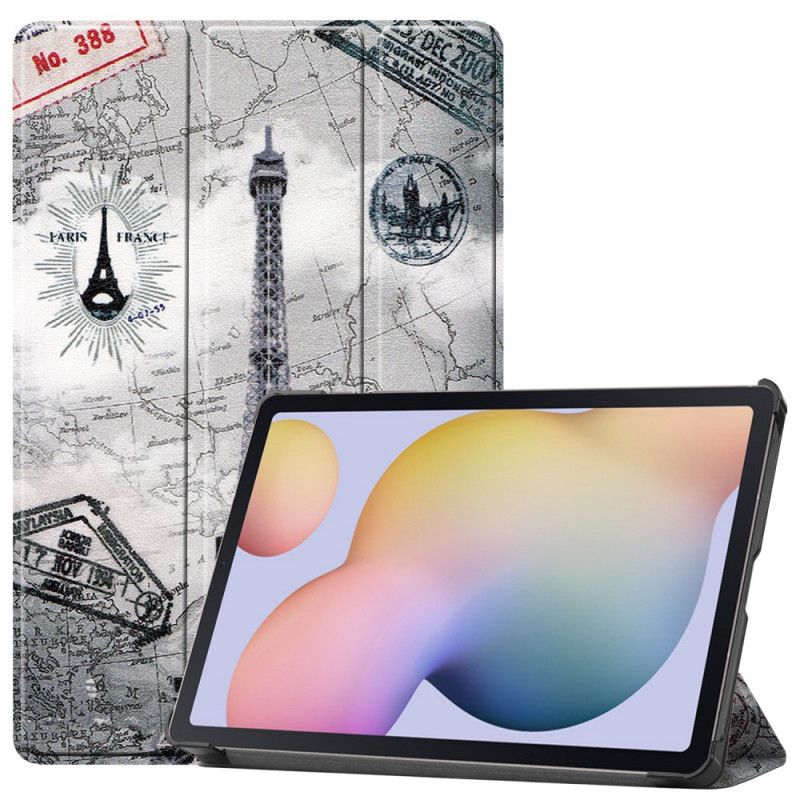 Smart Case Samsung Galaxy Tab S7 Eiffeltoren Stylushouder