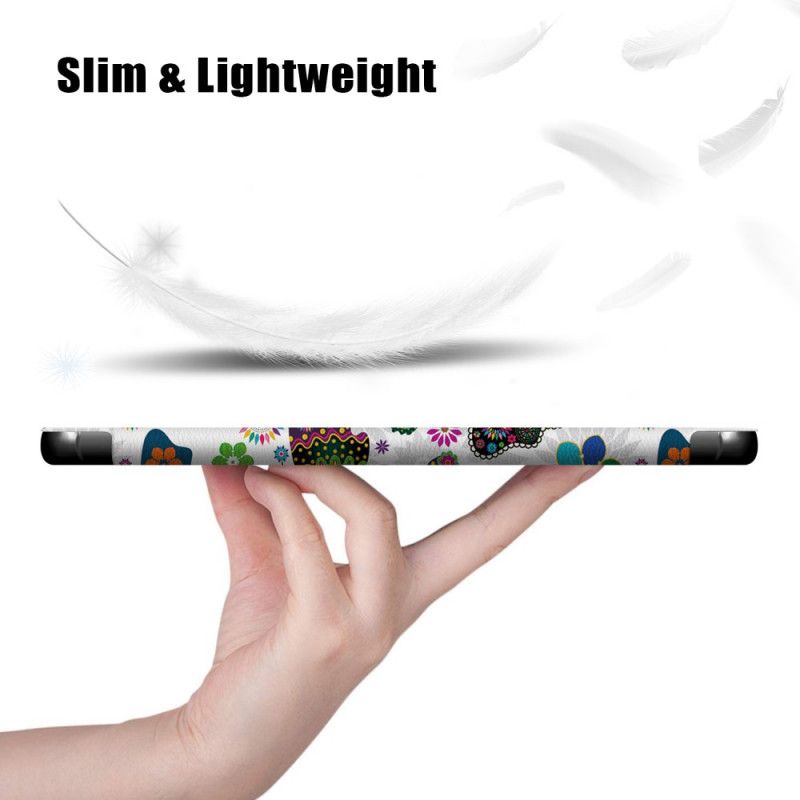 Smartcase Samsung Galaxy Tab S7 Versterkte Vlinders En Bloemen