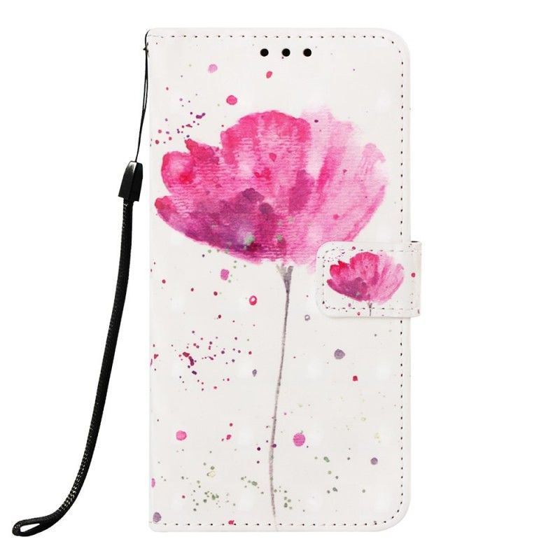 Bescherming Hoesje Samsung Galaxy A50 Telefoonhoesje Aquarel Klaproos