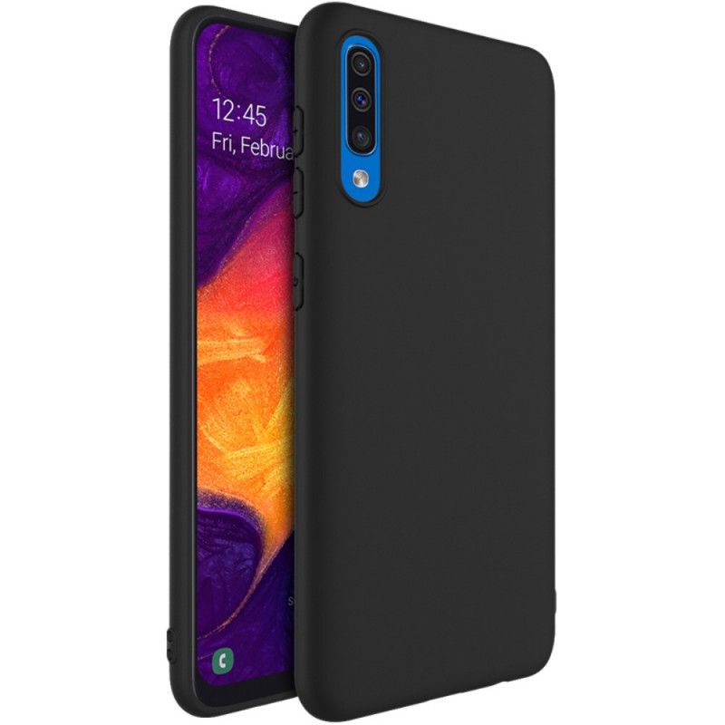 Case Hoesje Samsung Galaxy A50 Donkerblauw Zwart Telefoonhoesje Frosted Imak Uc-Serie