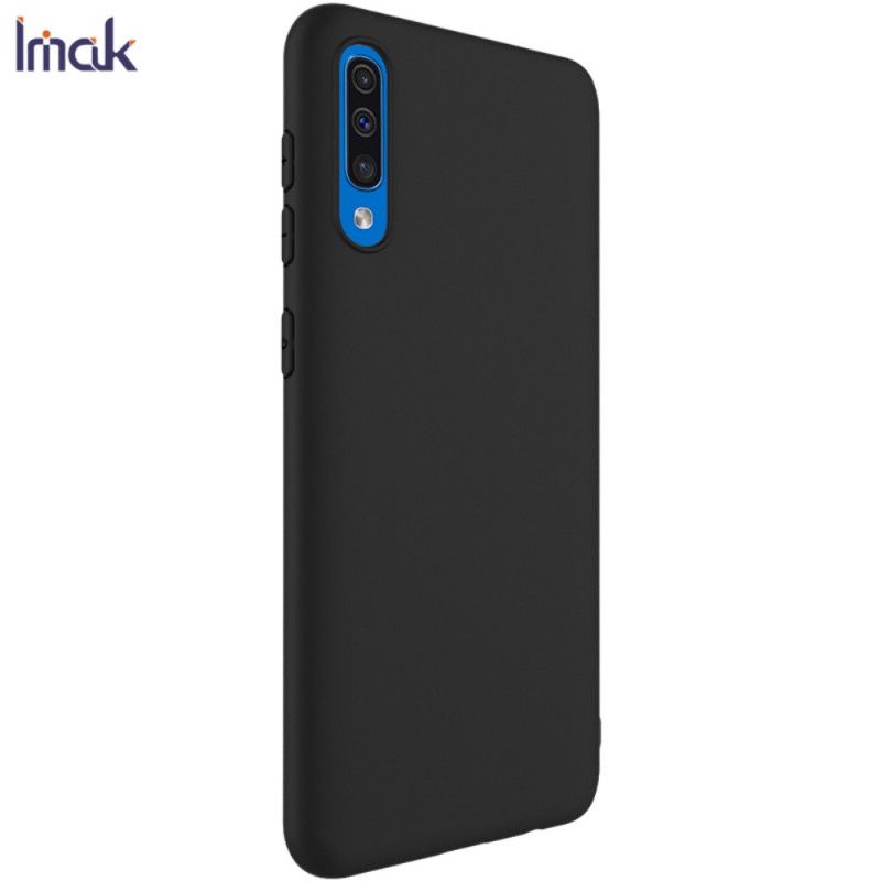 Case Hoesje Samsung Galaxy A50 Donkerblauw Zwart Telefoonhoesje Frosted Imak Uc-Serie